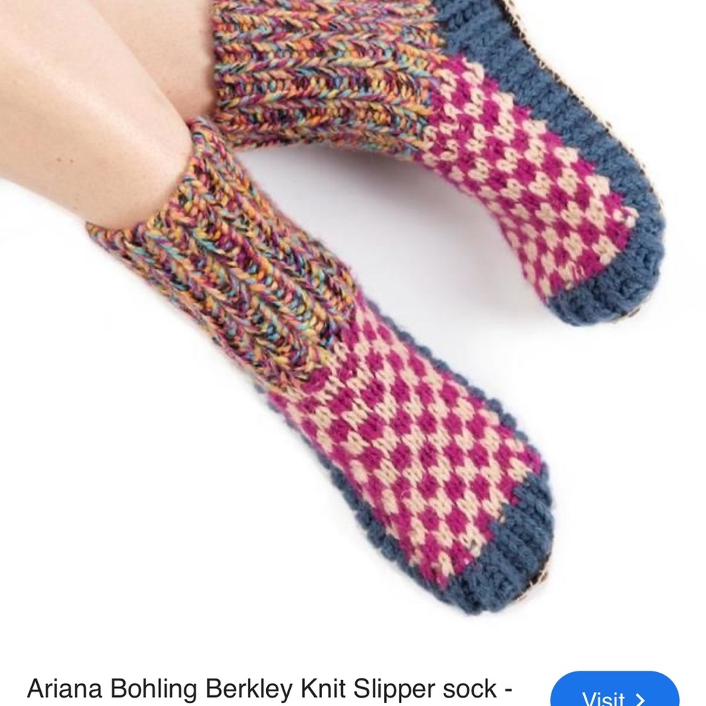 Ariana bohling Berkley knit slipper socks